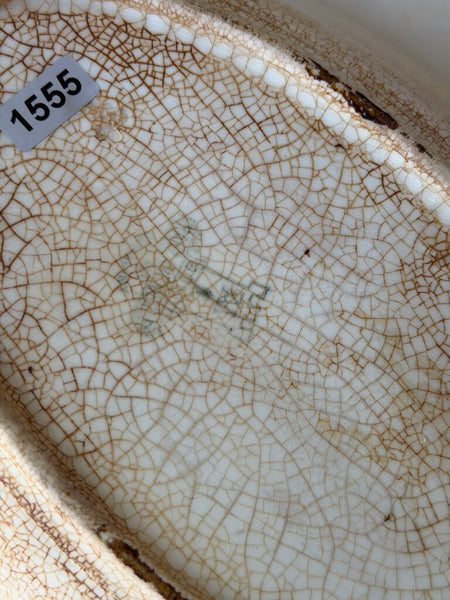 1555 Antique Ironstone Rose Bowl