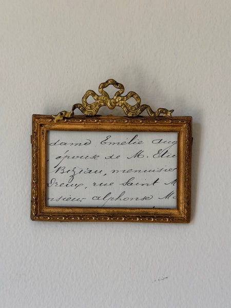 2570 Miniature French Frame w/ Bow