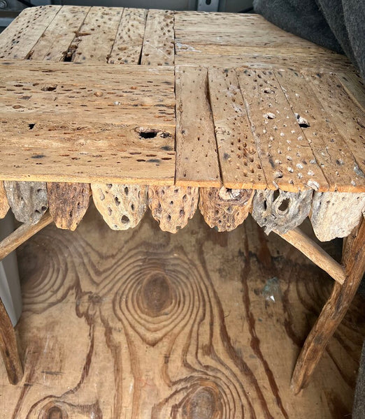 Vintage Cypress (?) Wood Table~ Pick up in Store