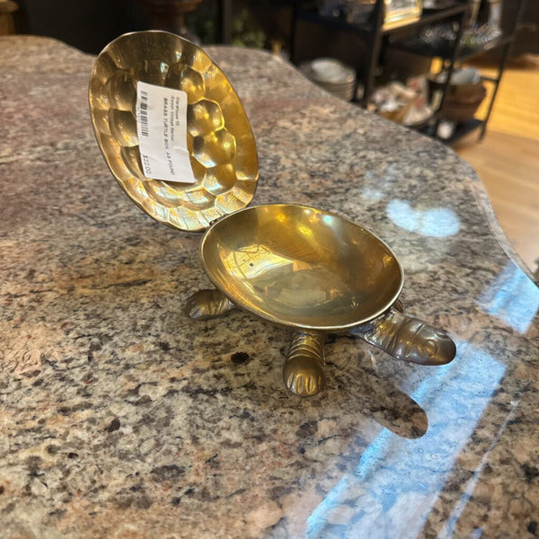 BRASS TURTLE BOX, AS FOUND