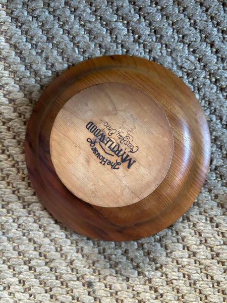 Vintage MCM Myrtlewood Bowl