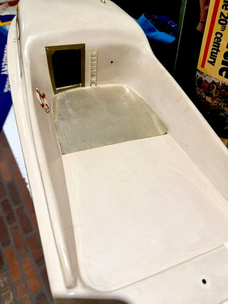 JFV ~ Vintage motorized boat sold as is