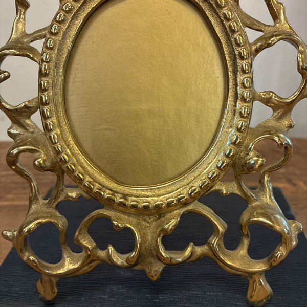 Vintage Brass Ornate Frame 6"w x 8"h