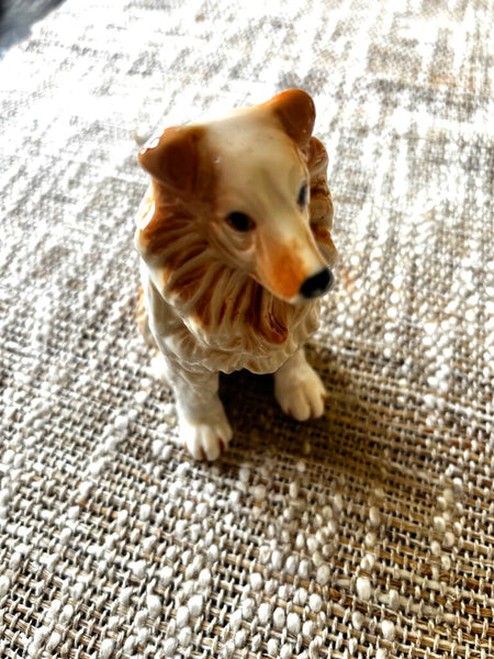Vintage Collie Dog Figurine