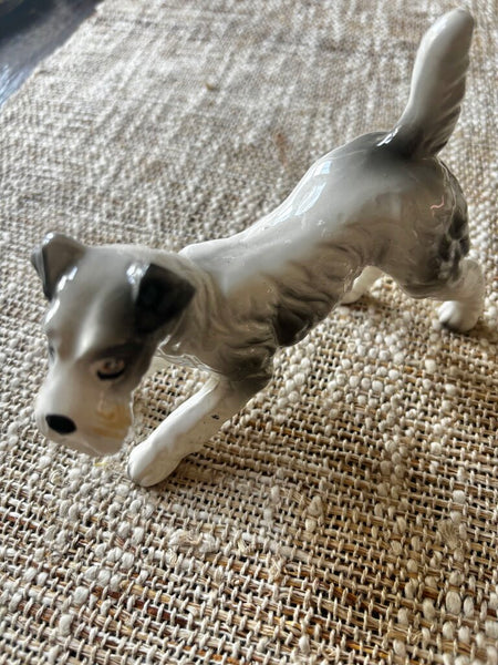 Vintage Schnauzer Dog Figurine