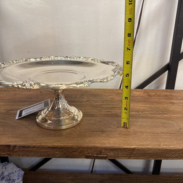 VINTAGE SILVER PLATE CAKE PLATE