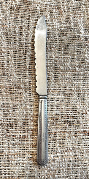Vtg Silver Plate Cake Knife