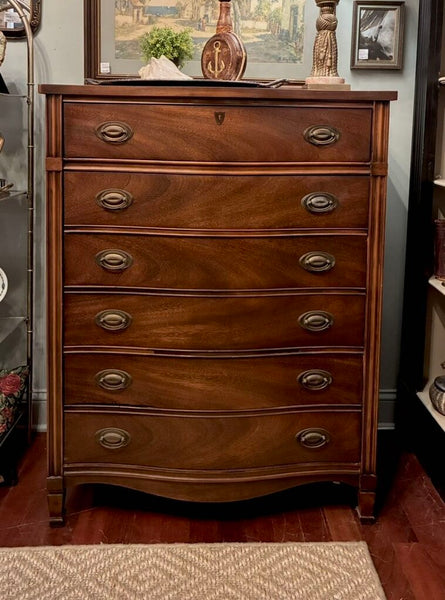 Vintage Dixie Six Drawer Highboy Dresser 36"w x 46"h x 20"d IN STORE PICKUP ONLY