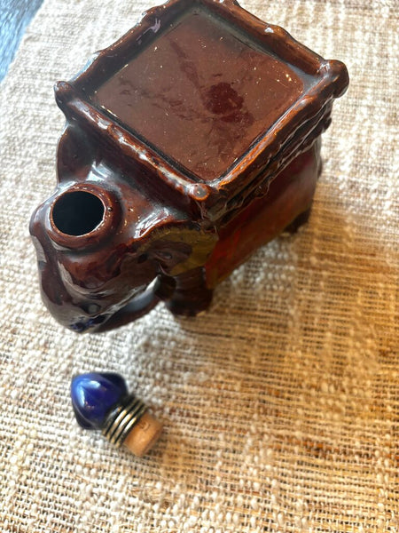 Vtg Royal India Elephant Whiskey Decanter Japan