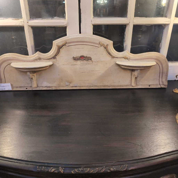 Beautiful Antique French Wood Shelf Salvage 36 in
