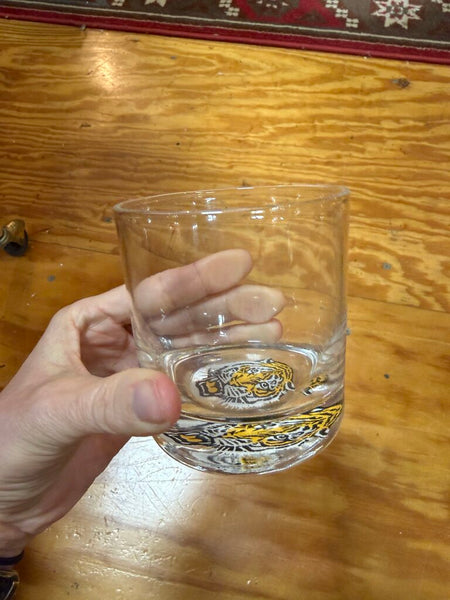 Set of Ten Painted Tiger Glasses W2288
