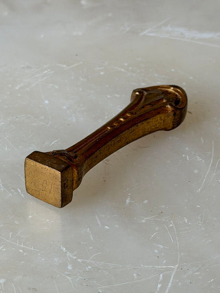 2591 Heavy French Brass Blank Wax Seal