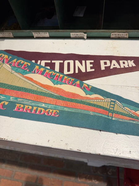 JFV ~ Vintage Mackinac Island pennant