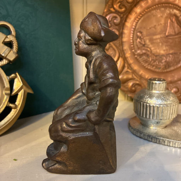 Vintage Cast Iron Hubley Bookend/Doorstop 6" x 3.5"