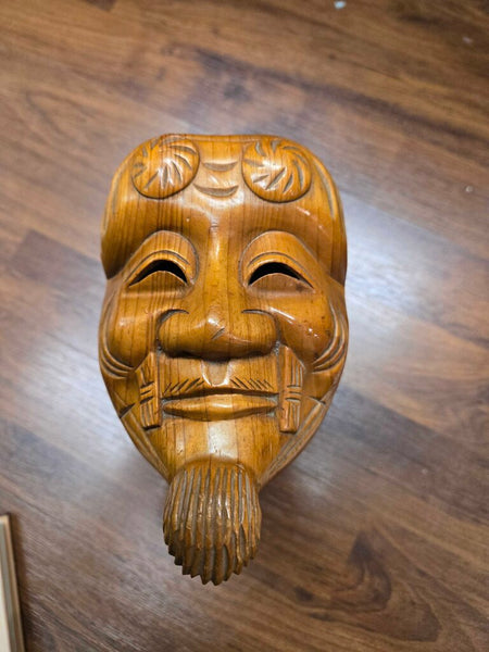 Japanese Okina Noh box 8" tall