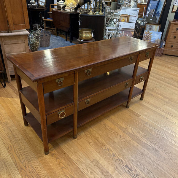 SIDEBOARD EXTENDS TO A TABLE DO NOT HAVE LEAVES 30T 62W 20D IN STOR EPICK UP ONLY