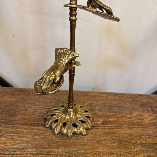 BRASS HAND HOLDER 17" TALL