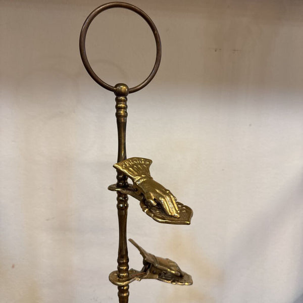 BRASS HAND HOLDER 17" TALL
