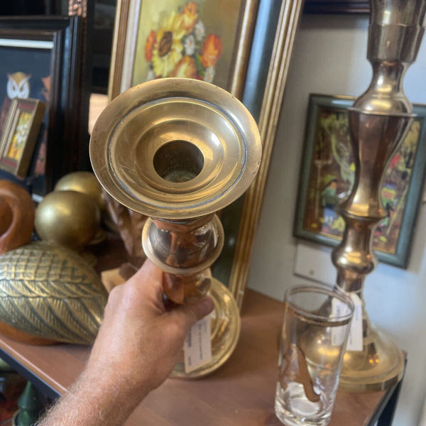Moxie - 15.5" Brass Candle Holder