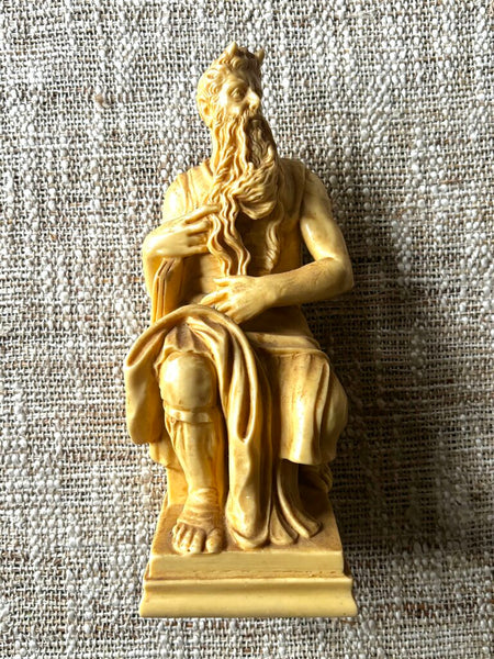 Vintage Studio Prof GIUSEPPE BESSI ZCF Statue Scultpure Horned Moses