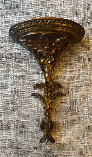 Pair of Italian Wood Gold Sconces