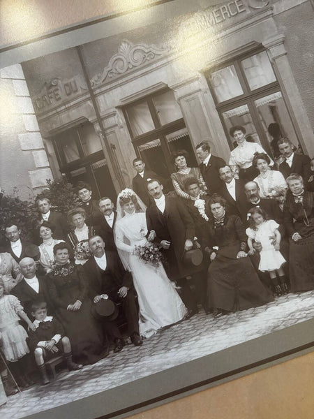 Antique Framed Wedding Photo 13.5 x 11.5