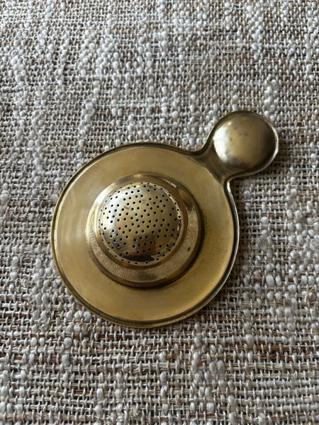 Vintage Brass Tea Strainer