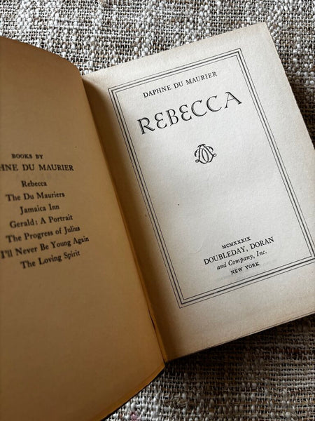Daphne du Maurier Rebecca 1938