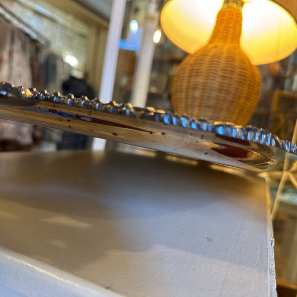 Silverplate tray with handles