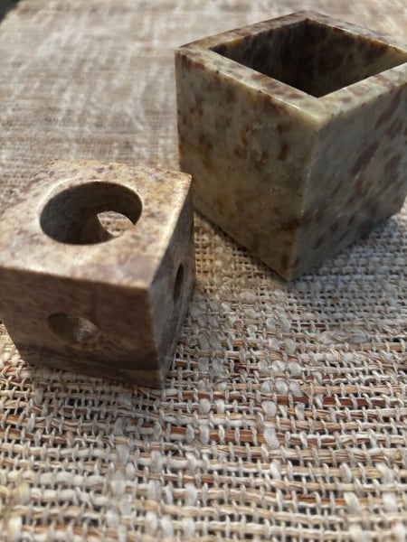 Vtg Soapstone Convertible Adjustable Single Candle Holder 6 Sizes