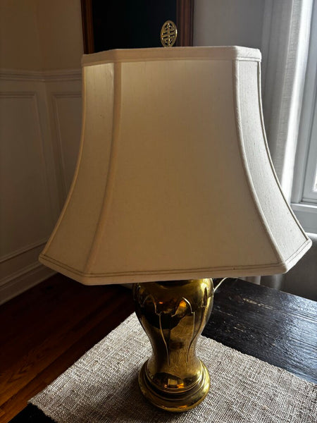 Vintage Brass Urn Lamp