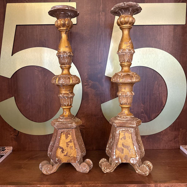 PAIR WOOD CAN STICKS 24' TALL