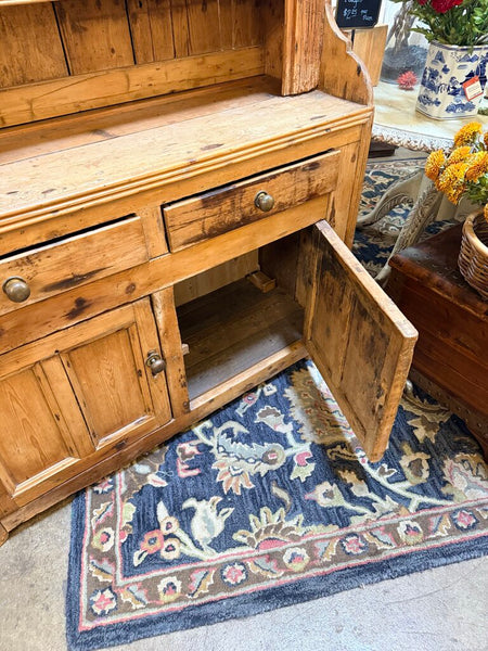 VINTAGE PINE WELSH HUTCH 50"W 18" DEEP 82" TALL IN STORE PICK UP ONLY