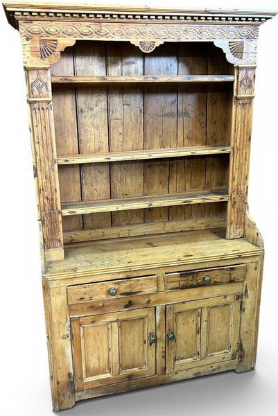VINTAGE PINE WELSH HUTCH 50"W 18" DEEP 82" TALL IN STORE PICK UP ONLY