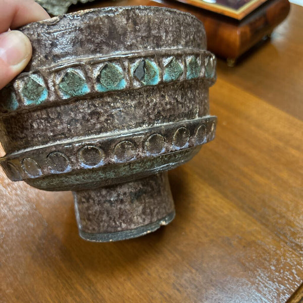 Vintage Handmade Midcentury Ceramic Pottery Planter
