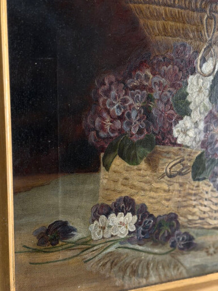 1659 Violet Floral Still Life dated 1897