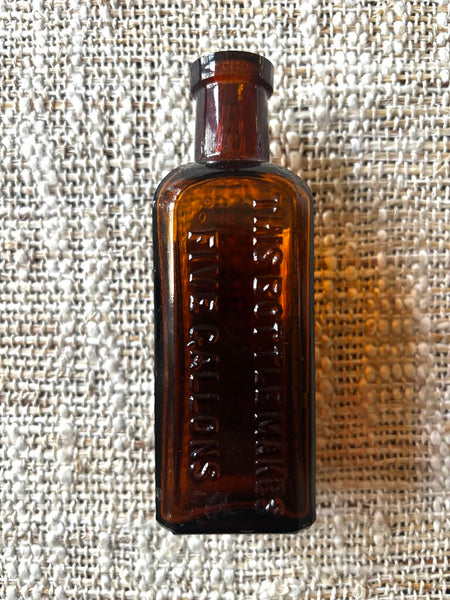 Bryant's Root Beer Extract Bottle Vintage Amber Glass Bottle Detroit Michigan