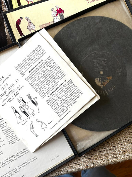 RCA Victor Let's Square Dance 5 Record Set 33rpm w/Booklets