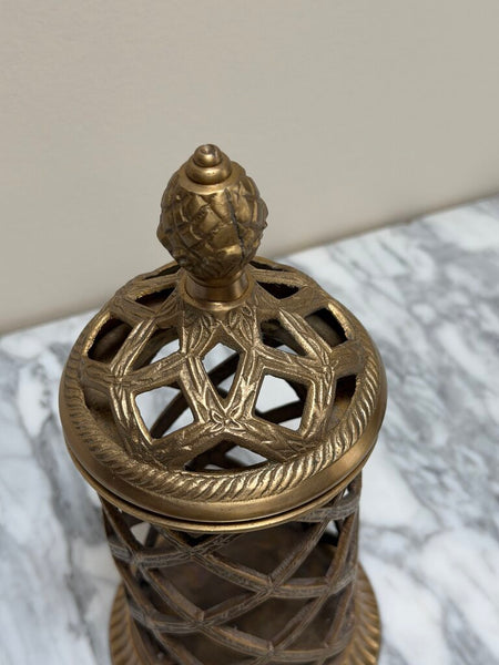 Brass Caged Canister (no glass)