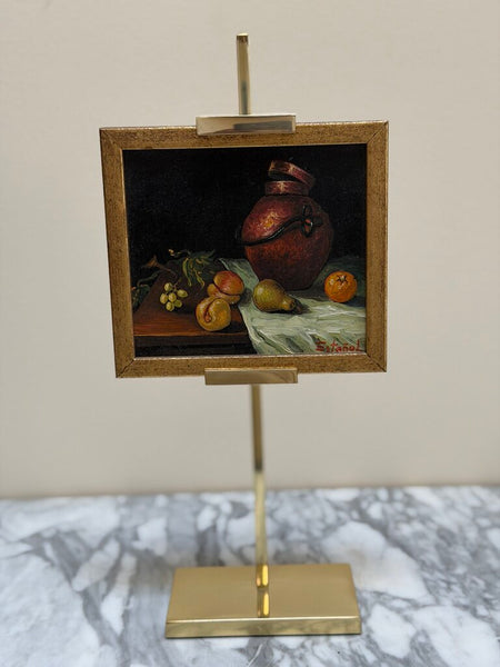 1663 Mini Still Life w/ copper jug and Fruit