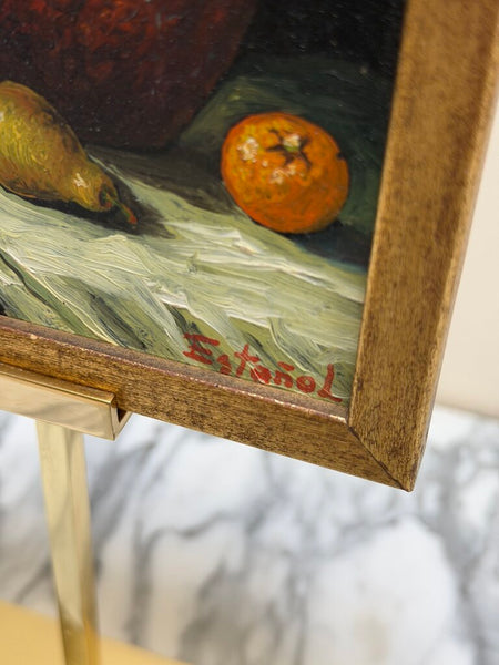 1663 Mini Still Life w/ copper jug and Fruit