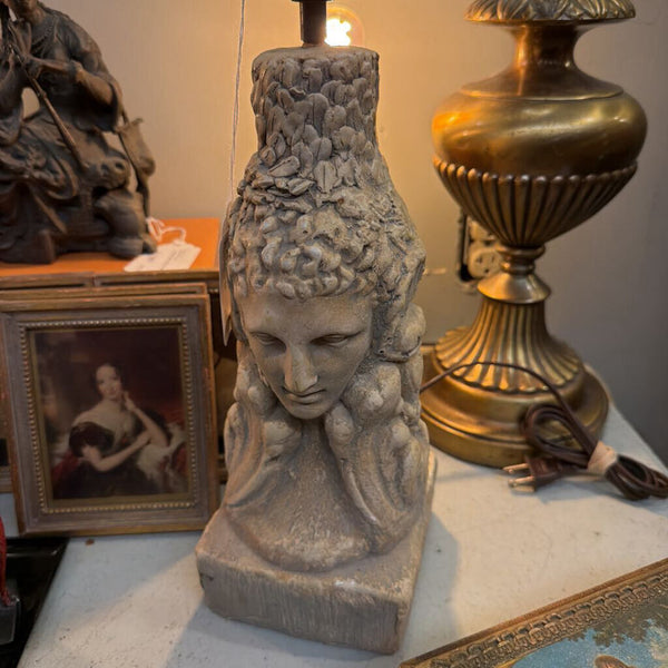 Vintage Hayes Parker Doublefaced "Stone" Lamp