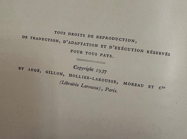 c.1937 GRAND MEMENTO LAROUSSE ENCYCLOPEDIA (IN FRENCH)
