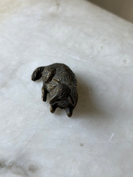 1848 Miniature Heavy Austrian Bronze Lamb