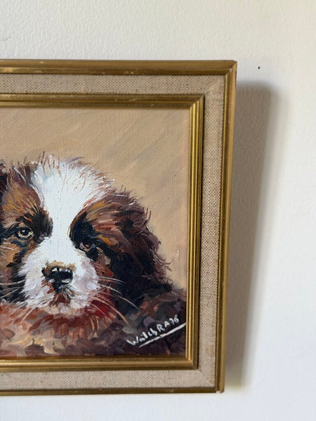 1890 Vintage French Dog Painting