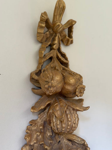 1816 PAIR Italian Palladio Hand Carved Wooden Wall Hangings