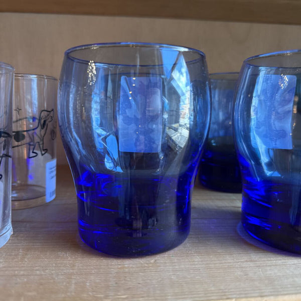 Libby perception Mediterranean cobalt blue glass double old fashioned (each)