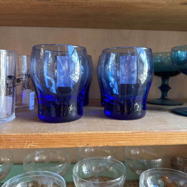 Libby perception Mediterranean cobalt blue glass double old fashioned (each)