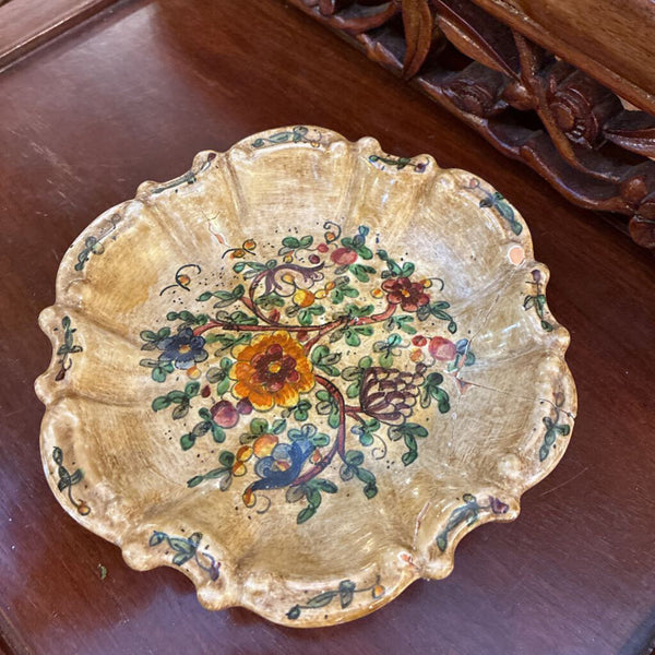 Vintage Hand Painted Pitcher and Saucer