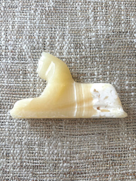 Vintage Alabaster Sphinx Paperweight